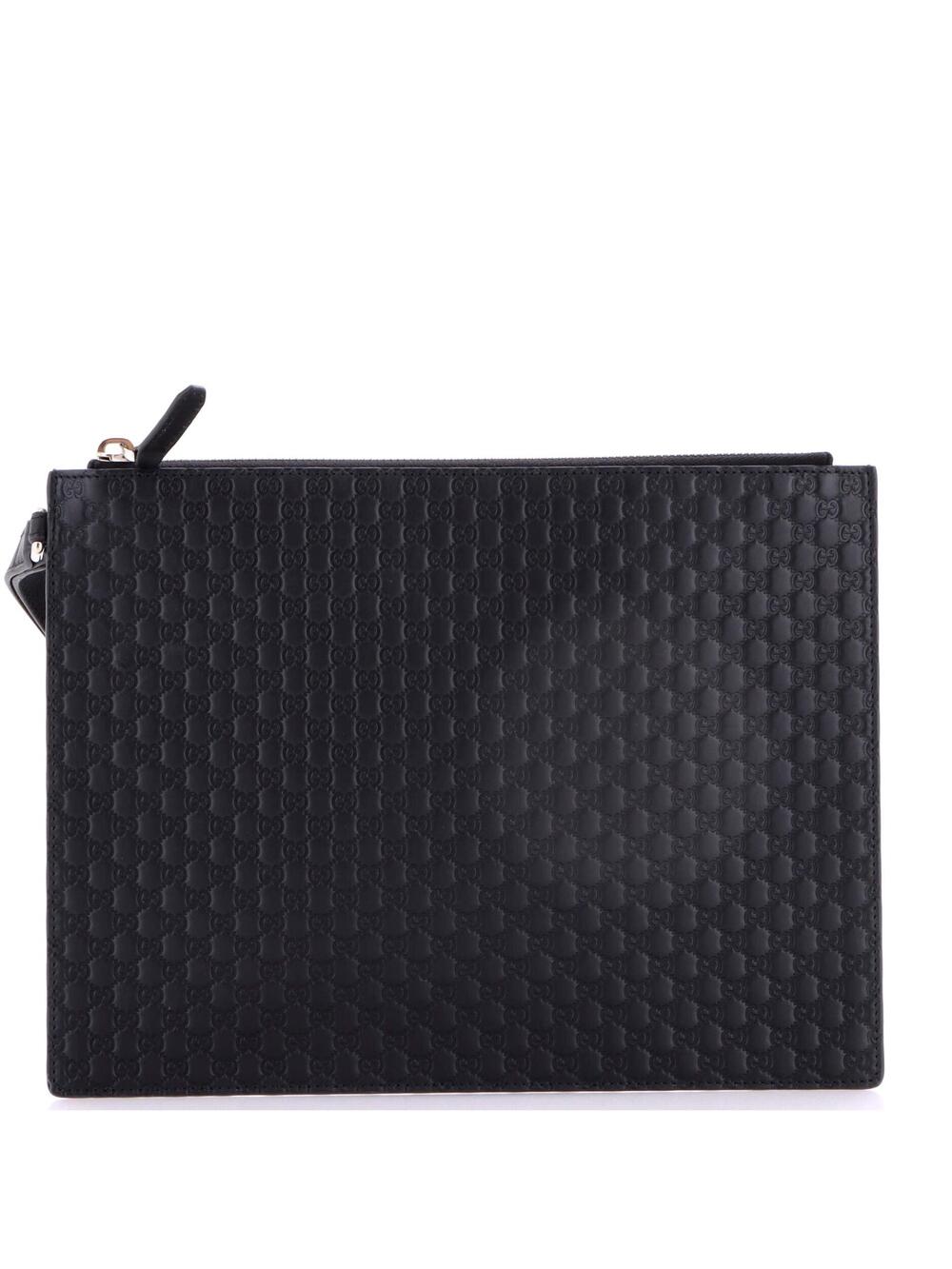 Wristlet Pouch Microguccissima Leather #255317G61B